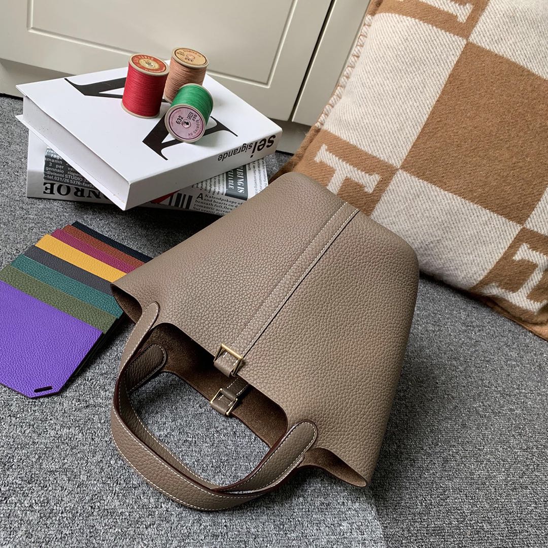 에르메스 피코탄18 에토프 금장 끌레망스 가죽